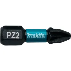 Makita Bit PZ2 Impact Black, PZ2 - 2 Stück - 25 mm - B-63644