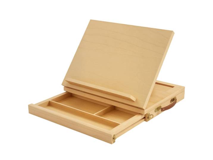 ComfortXL Tischstaffelei De-09021 Natur, Naturfarben, Holz, 26x26x33.5 cm, Dekoration, Malbedarf & Bastelbedarf