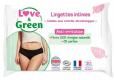 Love & Green Lingettes Intimes Apaisantes Sans Parfum X 20 - Sachet 20 lingettes
