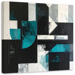 LEINWANDBILD 3D und geometrisch 30x30cm