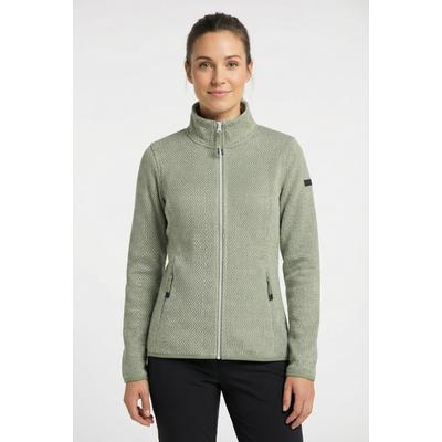 Fleecejacke ICEPEAK "AIKES", Damen, Gr. M, grün (light grün1), Obermaterial: 100% Polyester, Jacken Fleecejacke, schnell trocknendes Material, aus Polyester