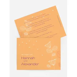 Hochzeitseinladung selbst gestalten mit Spruch und Fotos im Onlinedesigner bei Meine-Kartenmanufaktur.de
