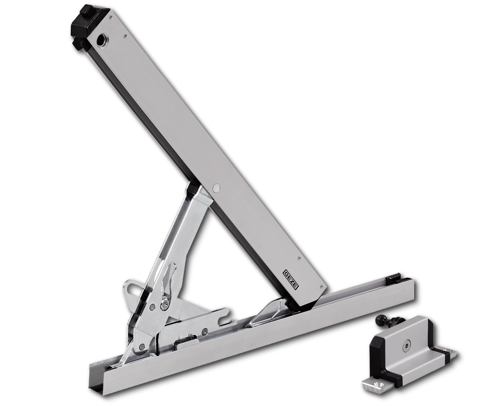 Schere GEZE OL 320, mit gleitendem Flügelbock, Aluminium 128211