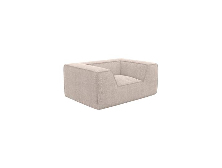 Design Loungesessel „Lorenza“ mit Strukturstoff-Bezug Strukturstoff Anthrazit BLOOMINGLOFT Collection