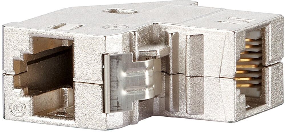 BTR NETCOM RJ45-Kupplung Cat.6 snap-in, 90Gr 1309A1-I ; Metz Connect)