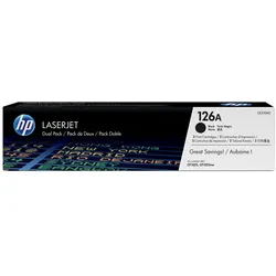 HP 126A 2er-Pack Schwarz Original LaserJet Tonerkartuschen