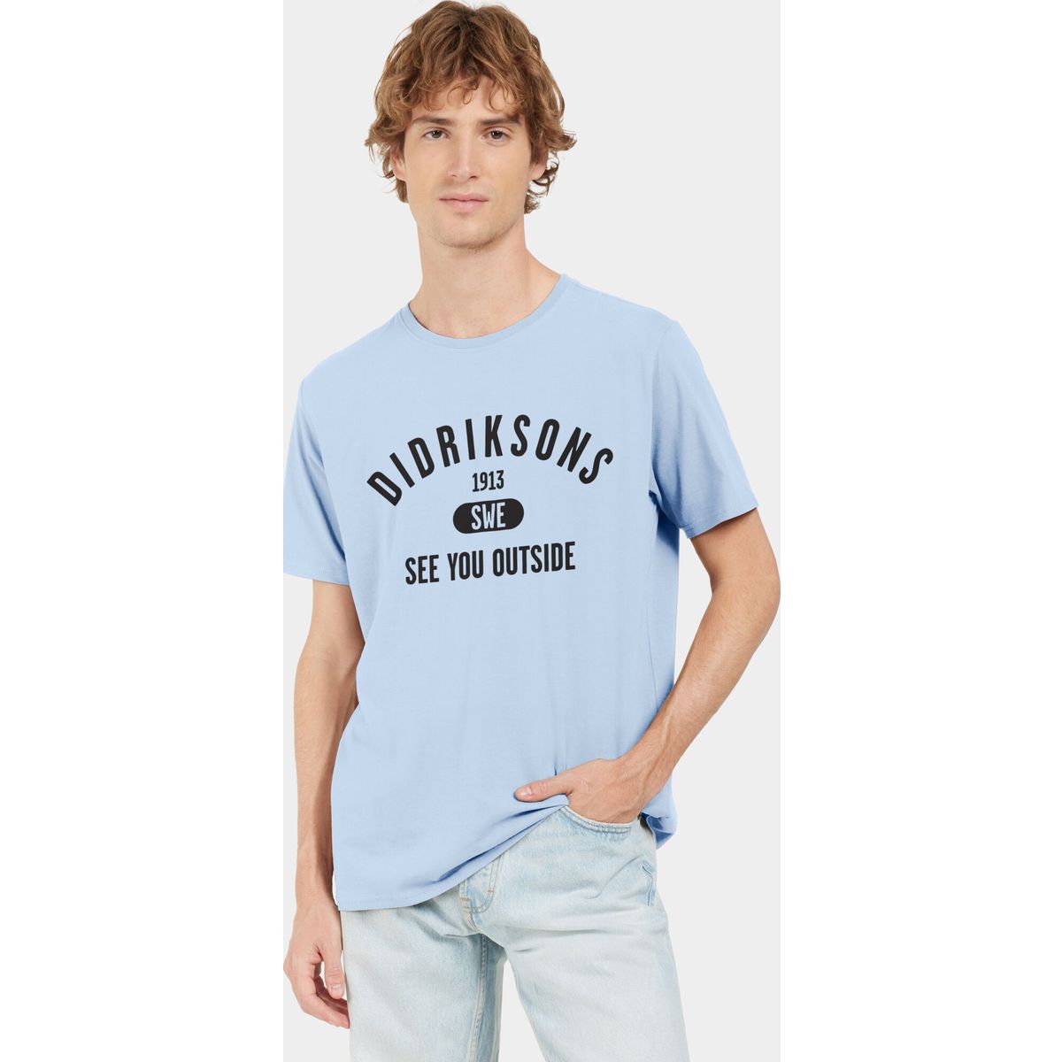 Didriksons Harald USX T-sh COL sea blue (G08) S 505981G08004