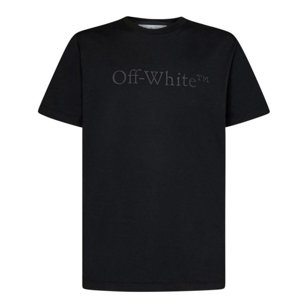 Off-white Bookish Laund Slim S/s Tee Zwart