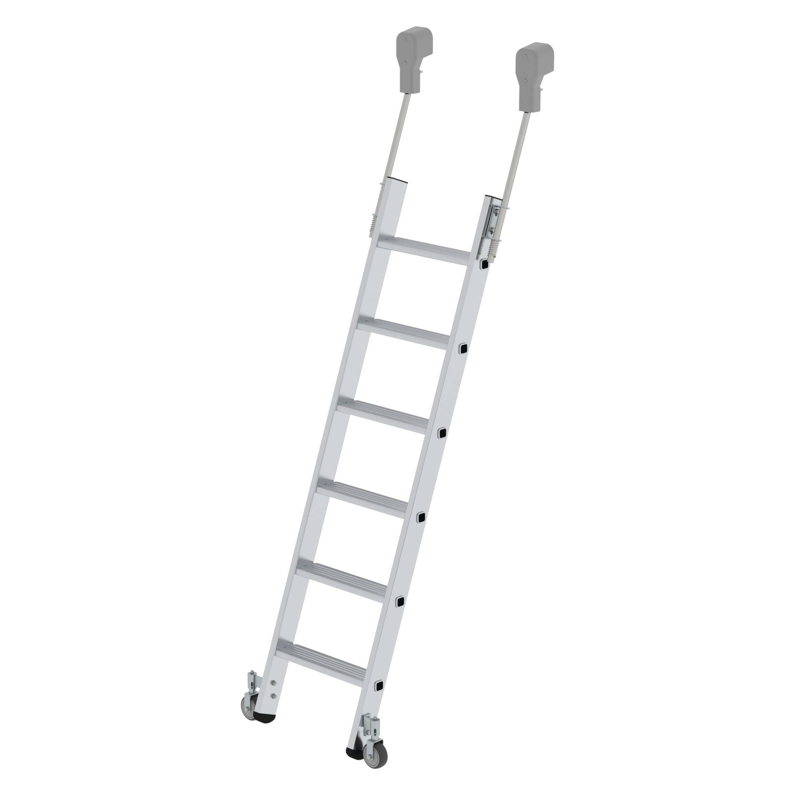 Munk Stufen-Regalleiter fahrbar 6 Stufen (Regalleiter, 169 cm) (041406)