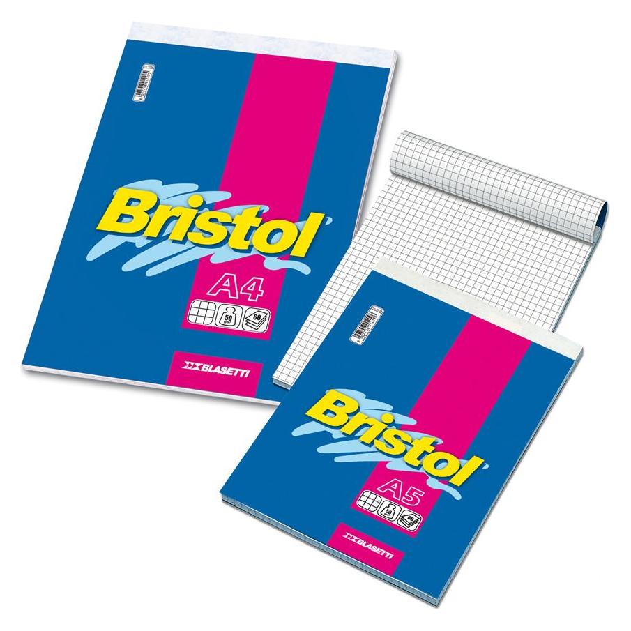 Blasetti Bristol Schreibblock A4 60 Blatt Mehrfarbig (A4, Liniert) (1035)
