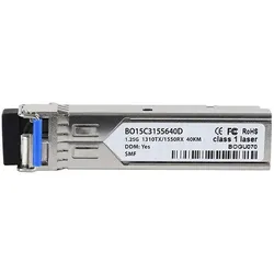 BlueOptics Check Point SFP-BXU35-40KM kompatibler SFP BO15C3155640D, Transceiver, Silber
