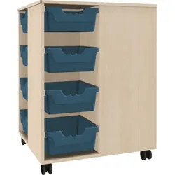 Spielinsel "A-Toll Midi", mit 16 hohen Ergo Tray Boxen C2, fahrbar