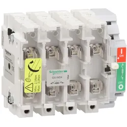 Schneider Electric GS1ND4 Gesicherter Trennschalter-Sockel GS1 4p 4 F, DIN, 250A
