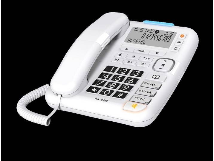 Téléphone fixe TMAX 70 - Blanc ALCATEL