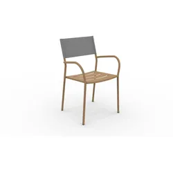 Vera Outdoorsessel stapelbar Corten, Steel