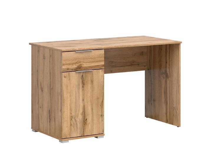 Bureau Loznei 120 x 76 x 60cm Marron/Imitation chêne wotan