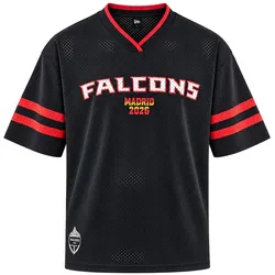 New Era, Herren, Sportshirt, NFL Mesh Jersey Trikot MADRID Atlanta Falcons - S (S), Schwarz