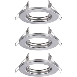 PAULMANN Einbaustrahler 3x40W HV eisen 933.93 GU10 eisen gbürst Aluminium IP20