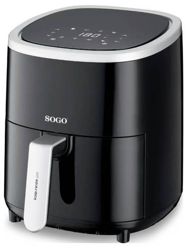 SOGO Human Technology FRE-SS-10865 Heißluft-Fritteuse 3.5l 1200W Schwarz, Silber