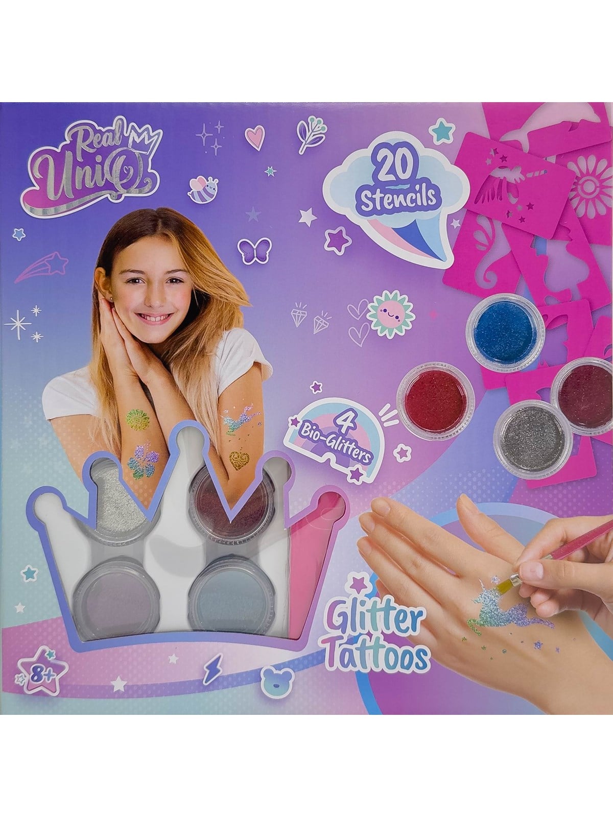 Real UniQ Glitter tattoos