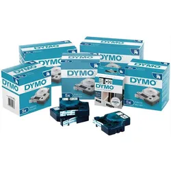 Dymo Schriftband Bandbreite 12 mm Bandlänge 7 m rot auf weiß - S0720550