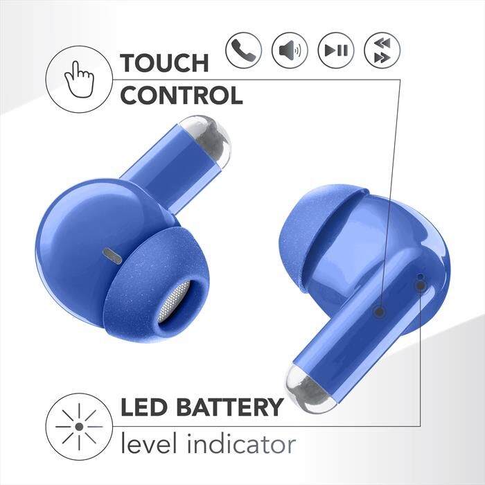 MUSIC SOUND Auricolare Bluetooth In-ear Drift-blu