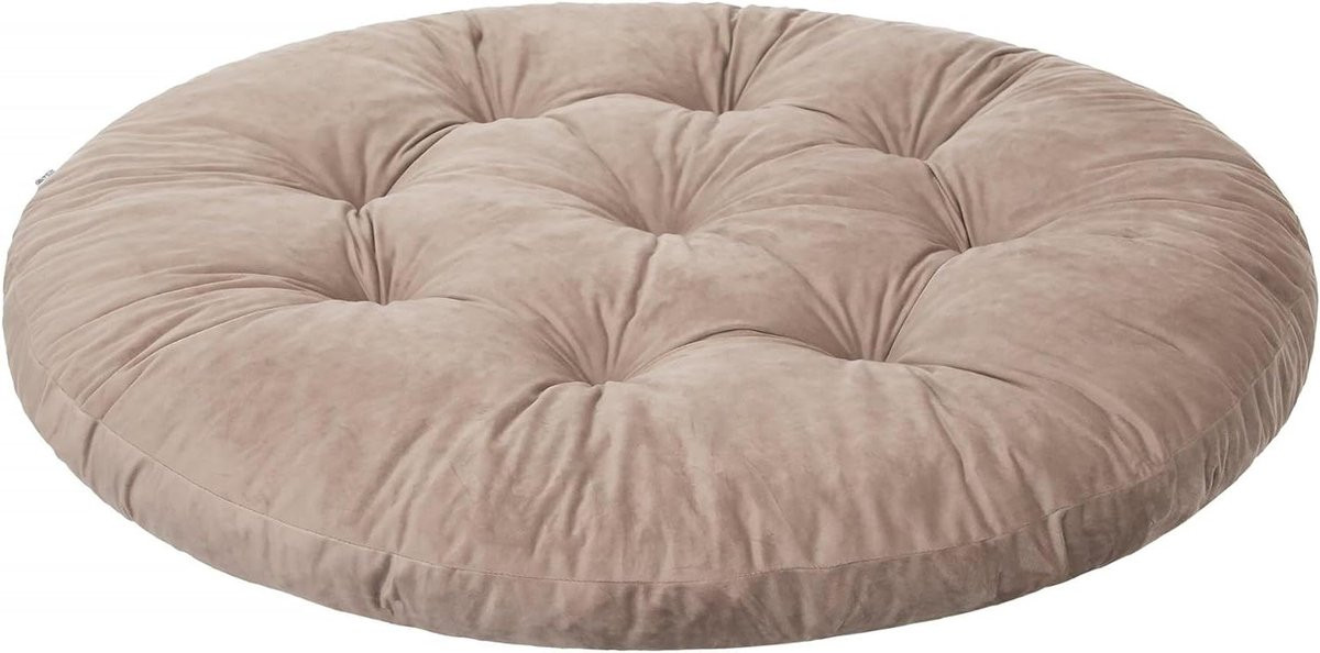 Merkloos Hangstoelkussen Rond - Beige Zitkussen voor Hangmand - 65 x 65 cm