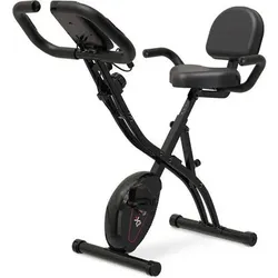 NEOLYMP Heimtrainer Fahrrad klappbar - bis 150kg, Größe 8 Widerstandsstufen in Schwarz Schwarz