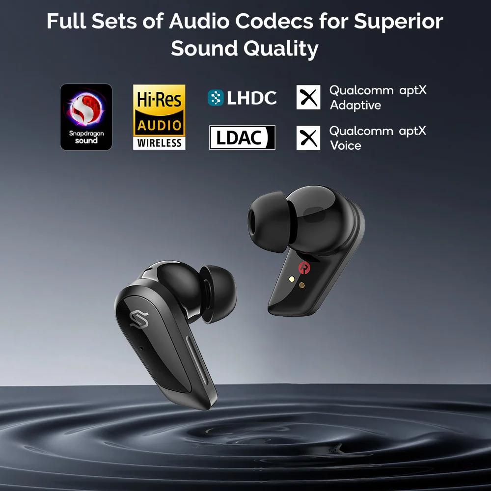 Kabellose In-Ear-Kopfhörer - S10 True Wireless - Planarmagnetische Technologie - Aktive Geräuschunterdrückung - LDAC - Bluetooth 5.4 - 28 Stunden Akkulaufzeit - Schwarz