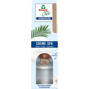 Frosch Raumduft Oase, mit natürlichen Ölen, 90ml, Starter Set, Raumerfrischer, Stäbchen, Creme Spa