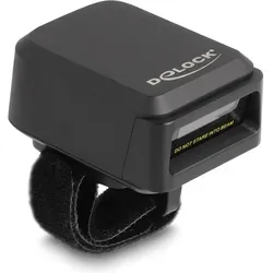 Delock Ringbarcode Scanner 1D und 2D mit 2,4 GHz oder Blueto, Barcode Scanner, Schwarz