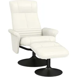 RELAXSESSEL mit Hocker Drehbarer Fernsehsessel mit Liegefunktion Mikrofasertuch