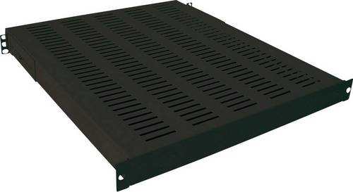 LogiLink SF1H45B 19 Zoll Netzwerkschrank-Geräteboden 1 HE Festeinbau Geeignet für Schranktiefe: 600mm Schwarz