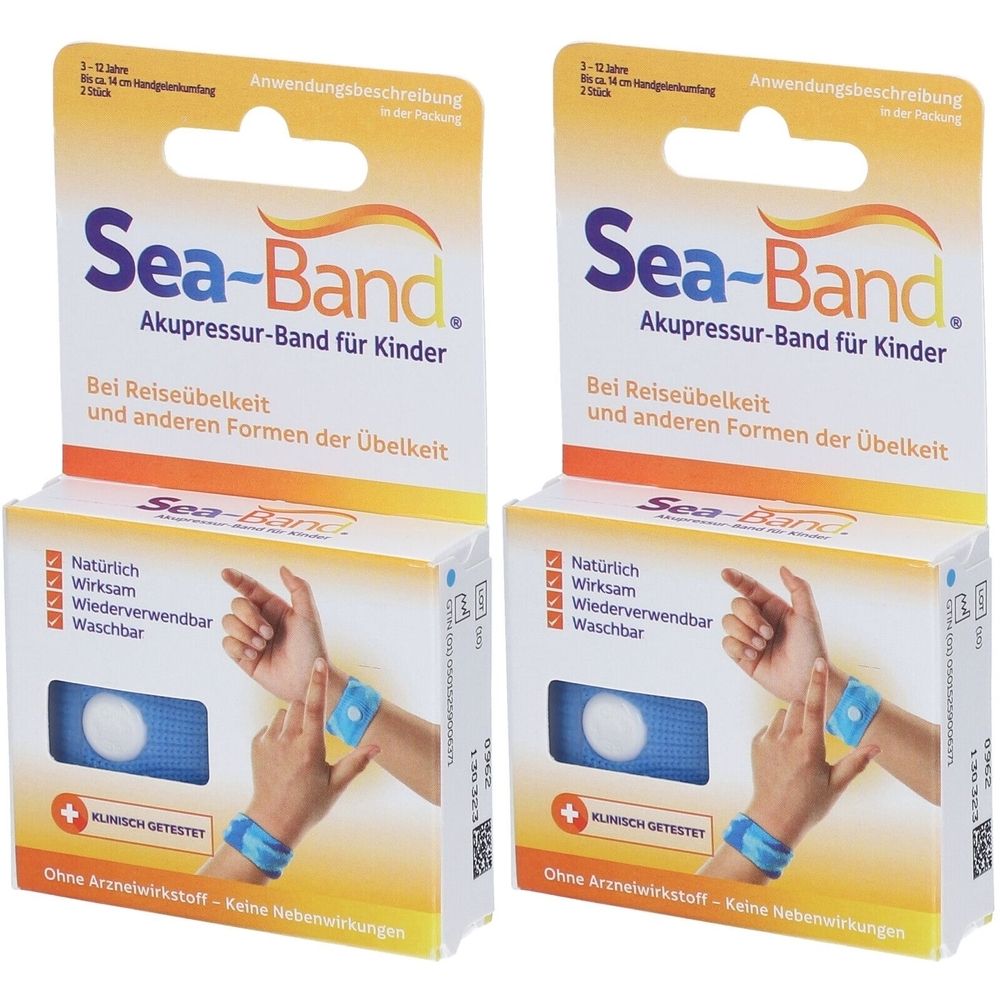 2x Sea-Band Akupressurband für Kinder 2x2 St Bandage(s)