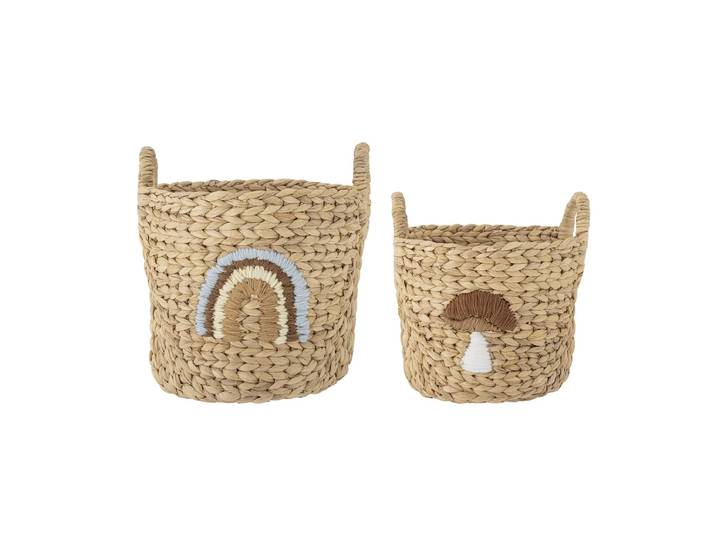 Bloomingville - Mini Agnes Aufbewahrungskorb, natur (2er-Set)