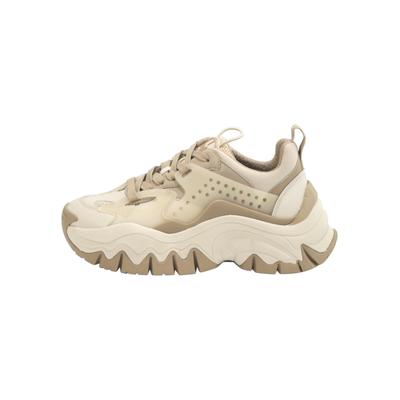 Trainingsschuh BUFFALO "Buffalo Damen Buffalo Trail One Sneaker Low", Damen, Gr. 40, beige, Polyurethan, Schuhe