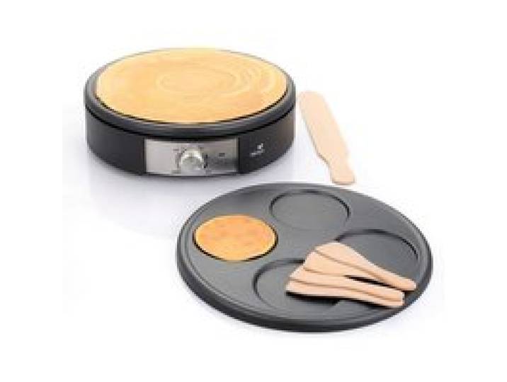 Crêpière électrique - SENYA - Crêpe Time - 1500W - 2 Plaques Interchangeables - Noir