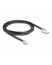 Delock Telefonkabel RJ-45 M zu RJ-11 M 2 m flach Schwarz (88036)