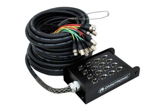 Omnitronic XLR/XLR Multicore Kabel 30 m Anzahl Eingänge:12 x Anzahl Ausgänge:4 x