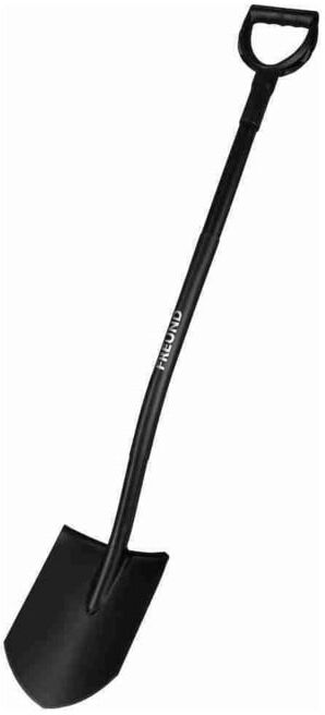 FREUND Bêche de jardin pointue manche en acier Ergoline noir (1180652)