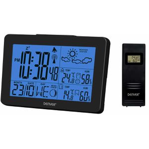 Denver Wetterstation WS-530B, Funk, digital, mit Außensensor, Wettervorhersage, LC-Display & 4 Messwerten