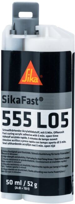 Sika SikaFast-555 L05 50ml Cartouche double Colle 2 composants (571661)