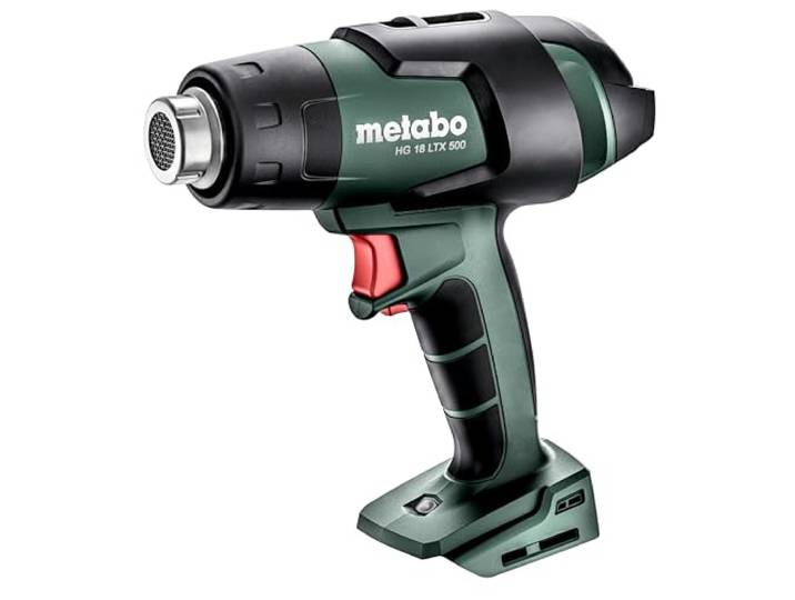 METABO 610502840 - Pistola de aire caliente versión SIN BATERÍAS 18V Li-Ion HG 18 LTX 500 con maletin MetaBox