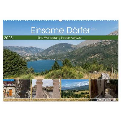 Einsame Dörfer - Eine Wanderung in den Abruzzen (Wandkalender 2026 DIN A2 quer), CALVENDO Monatskalender
