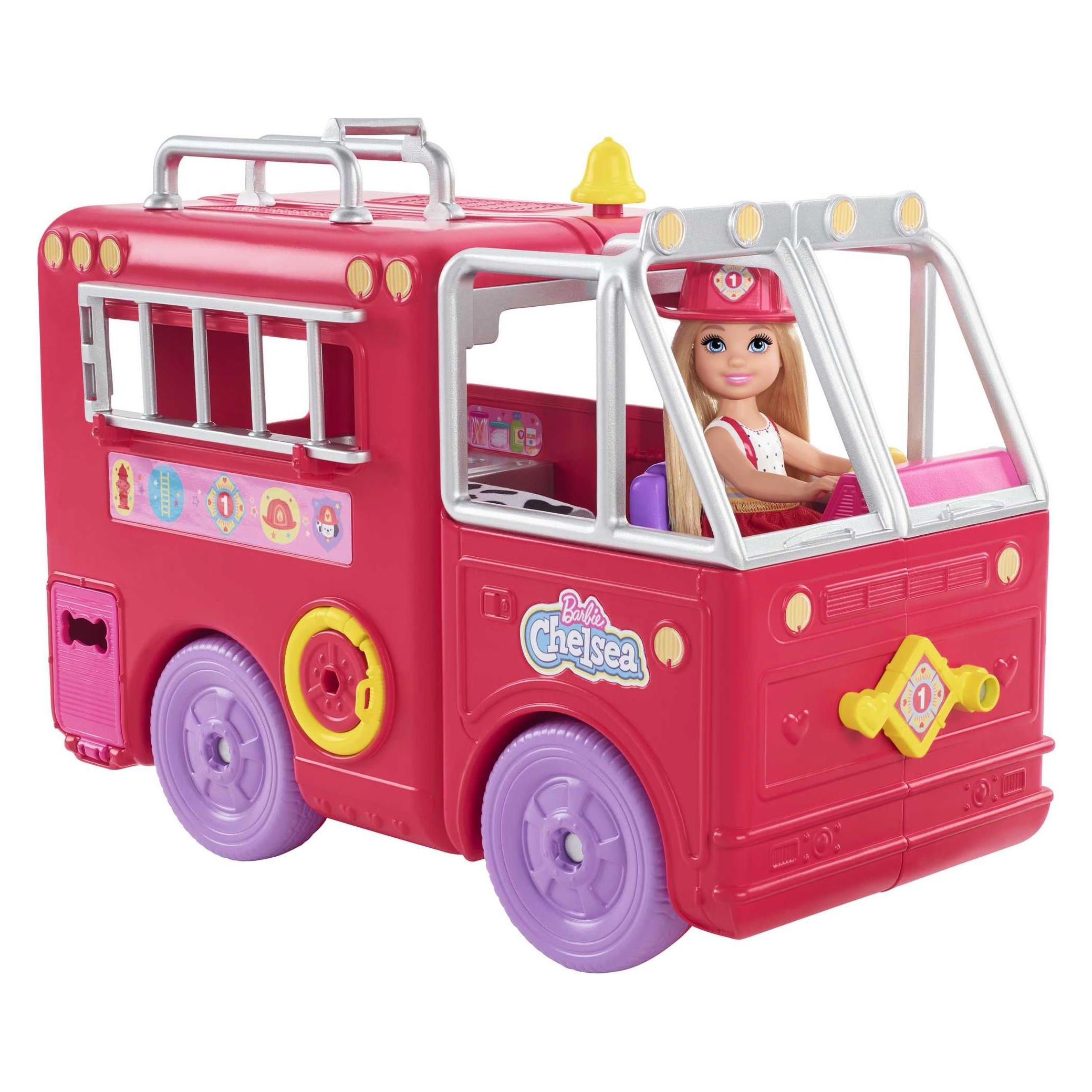 Barbie Chelsea Feuerwehrauto mit Chelsea (HCK73)