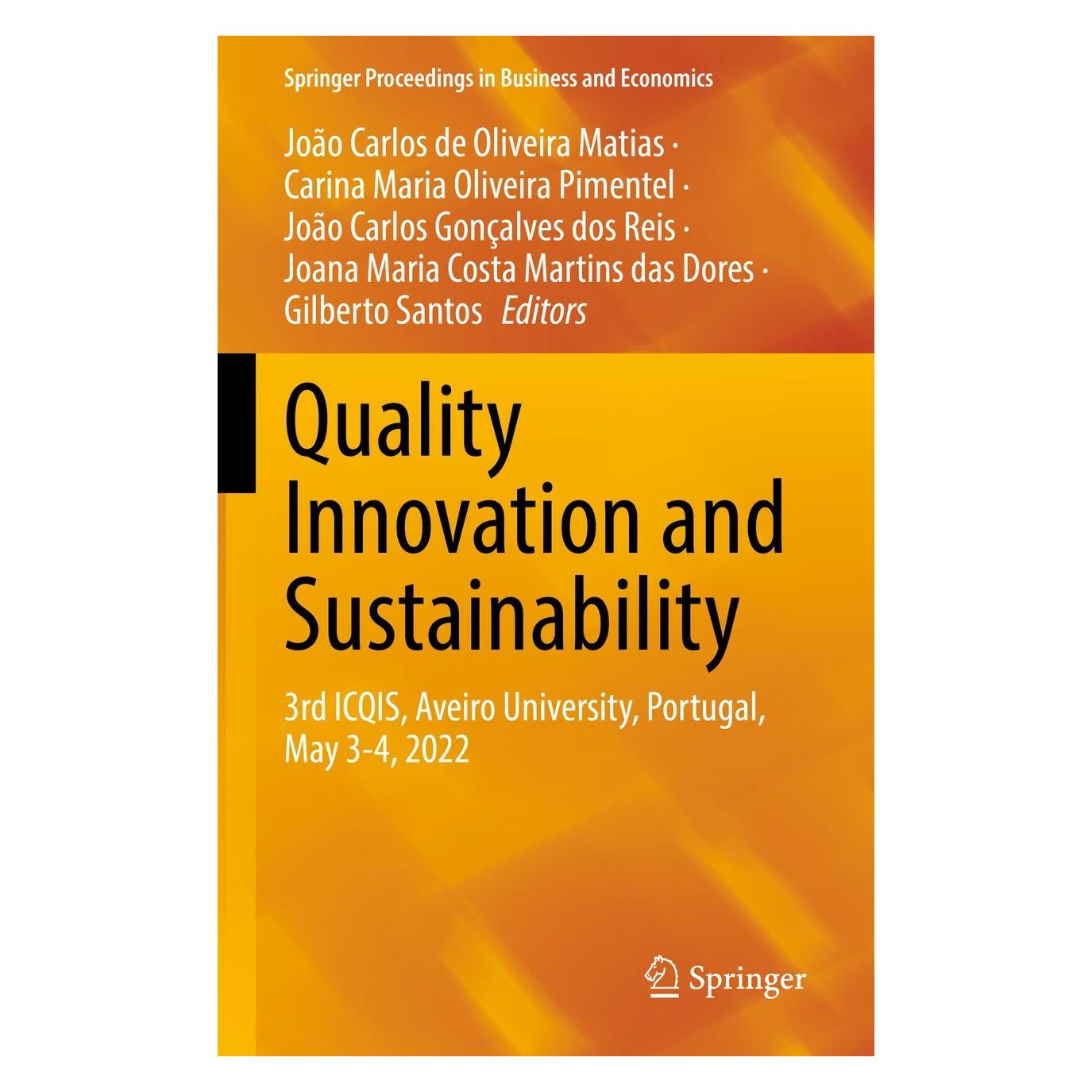 Springer Quality Innovation and Sustainability (9783031129131)