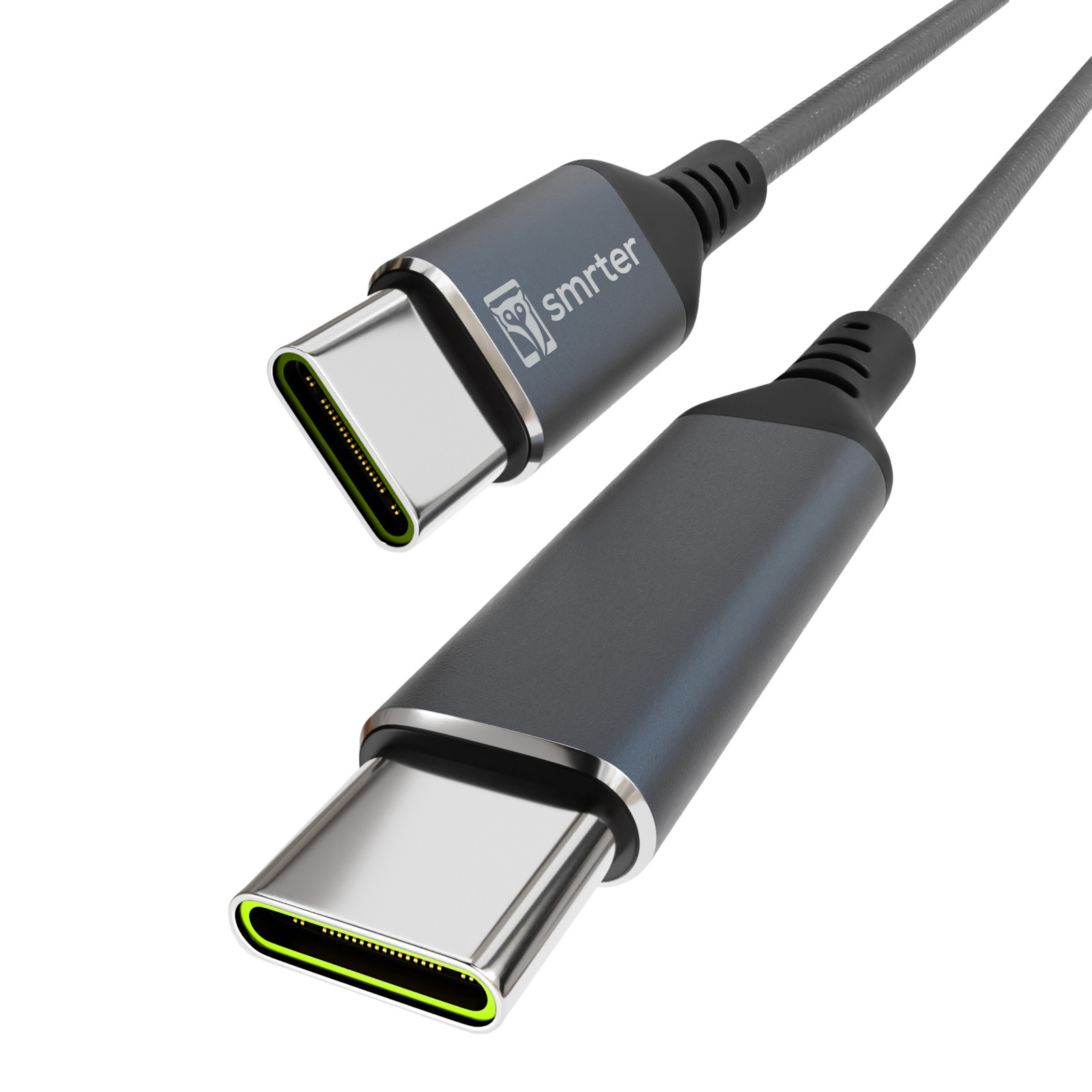 Smrter Speedy 100 USB-C Daten- en Ladekabel 100W PD, 100 cm, Zwart