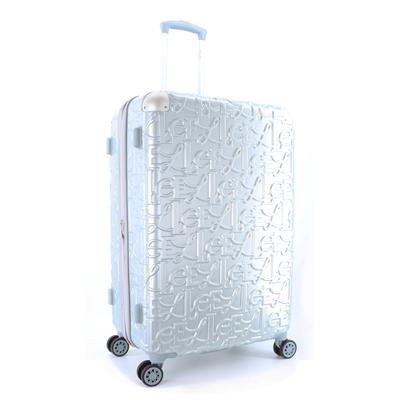 Koffer ELLE "Alors", Gr. B/H/T: 48cm x 70cm x 30,5cm, silber (silberfarben), Koffer, ABS