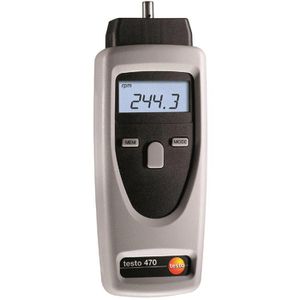 Testo Drehzahlmesser 0563 0470, 470 digital, optisch & mechanisch, mit Laser