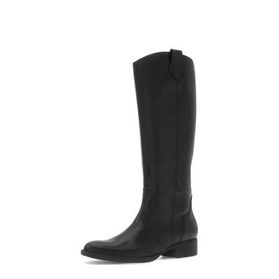 Reitstiefel GABOR "Reiterstiefel", Damen, Gr. 37,5, schwarz, Schuhe Reitstiefel